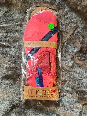 FitKicks Women's Pink Slip-On Active Footwear